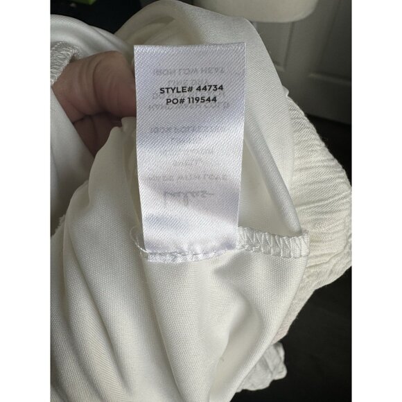 NWT Lulu’s All About Bliss White Swiss‎ Dot Tiered Halter Mini Dress Size Small - Picture 10 of 12